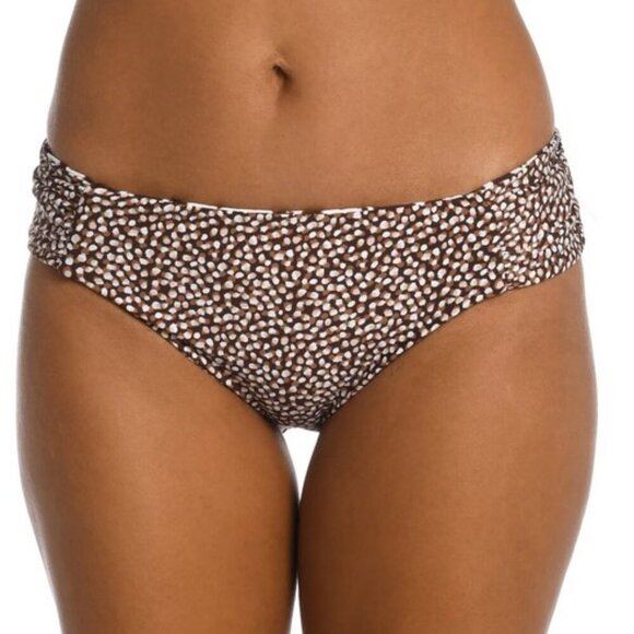 La Blanca Fierce Lines Reversible Side Shirred Hipster Bottom - Picture 13 of 14